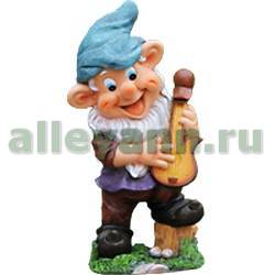 Фигура садовая ГНОМ С ГИТАРОЙ СТОЯЧИЙ купить