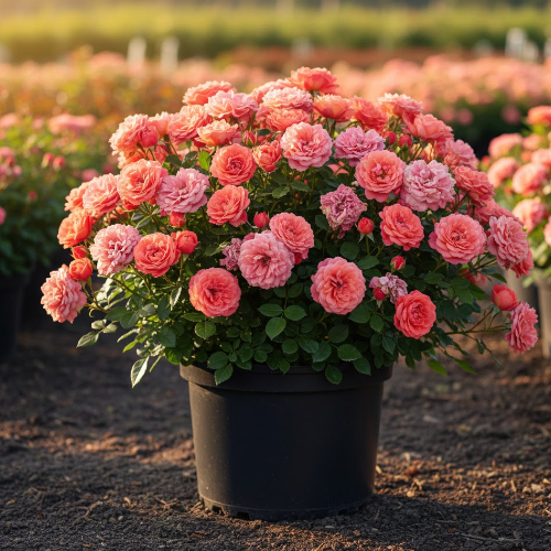 Роза почвопокровная Претти Санрайз купить