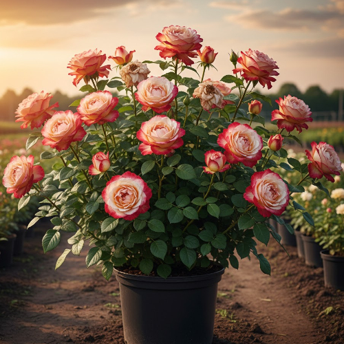 Роза чайно-гибридная Дабл Делайт купить